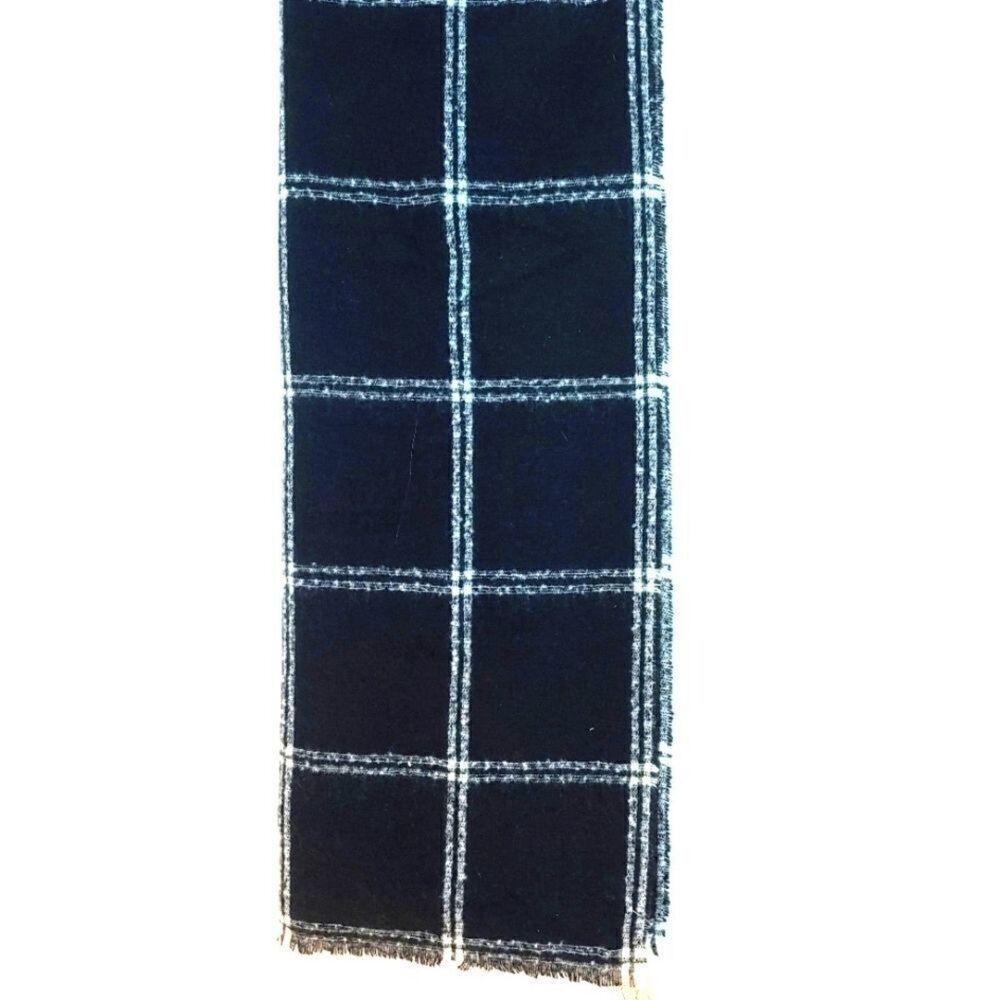 St. John's Bay Black/White Plaid Scarf